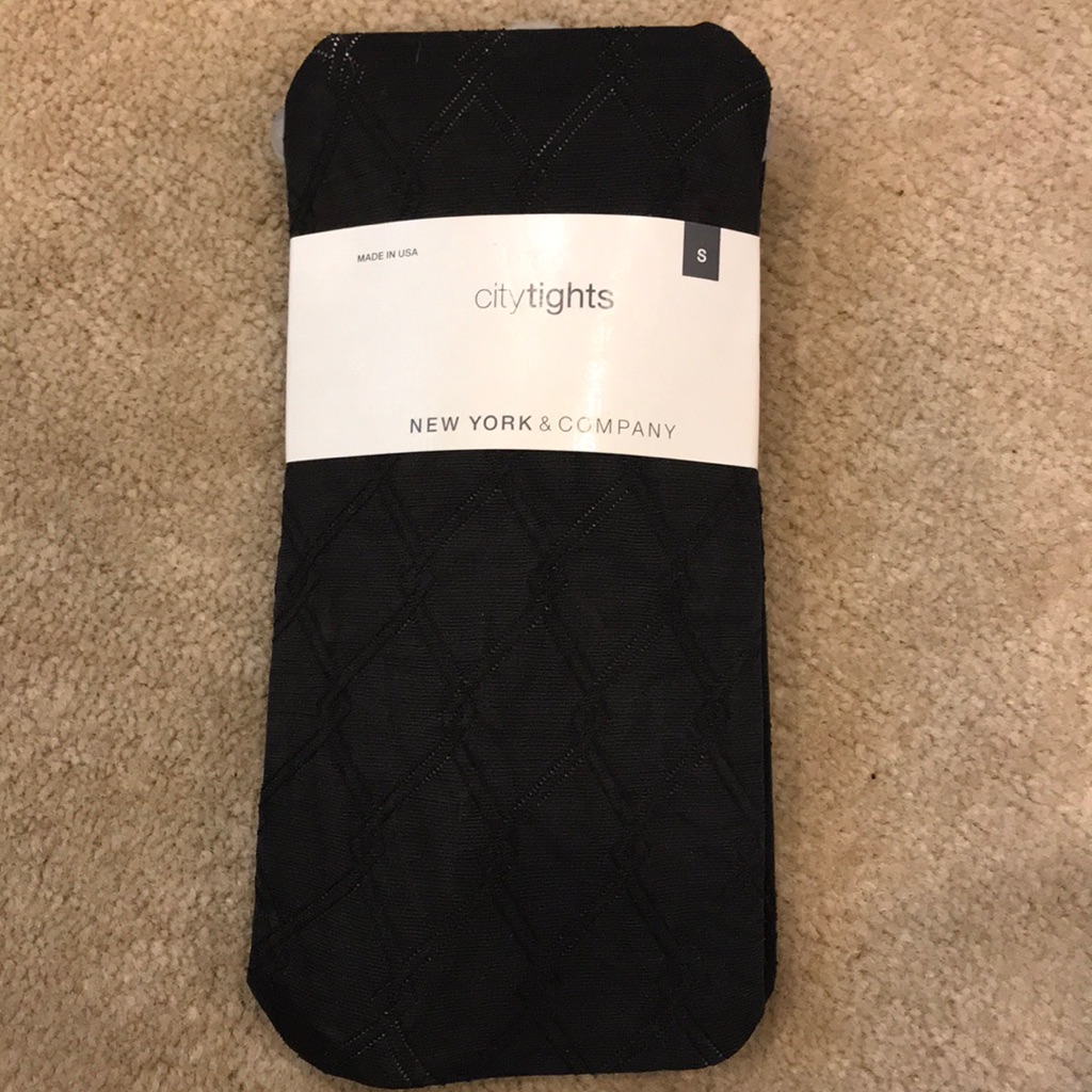 Dark Gray Pattern Tights